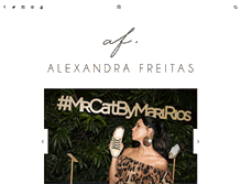 Tablet Screenshot of alexandrafreitas.com